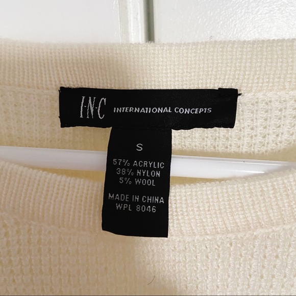 INC Gold Zipper Accent Sweater - Picture 3 of 3